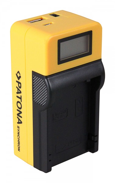 Chargeur de batterie micro-USB avec LCD pour Canon FS37