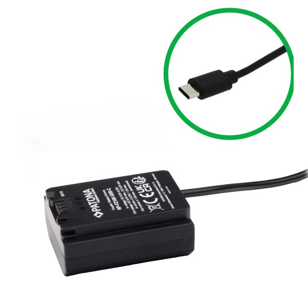 Adaptateur de batterie USB-C pour VP-FZ100 NP-FZ100 FZ100